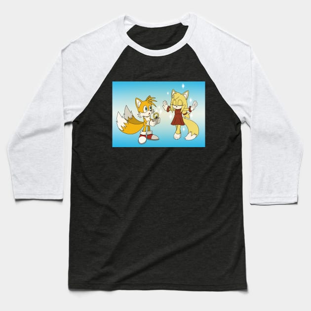 Tails x Zooey Baseball T-Shirt by Firestorm Fox